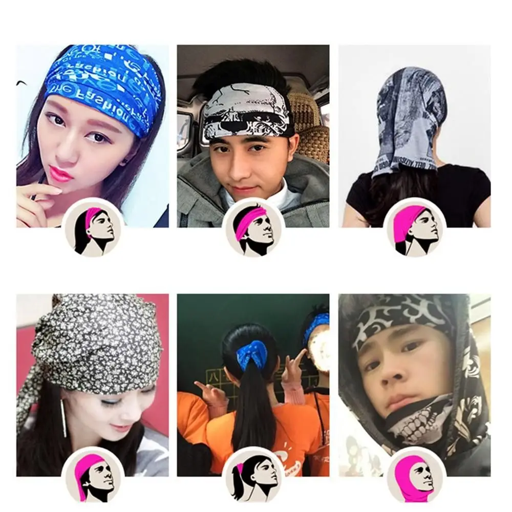 Multi-style UV Protection Shield Mask Windproof Headband Ski Fishing Headwear Magic Neck Scarf Printing Cycling Scarfs