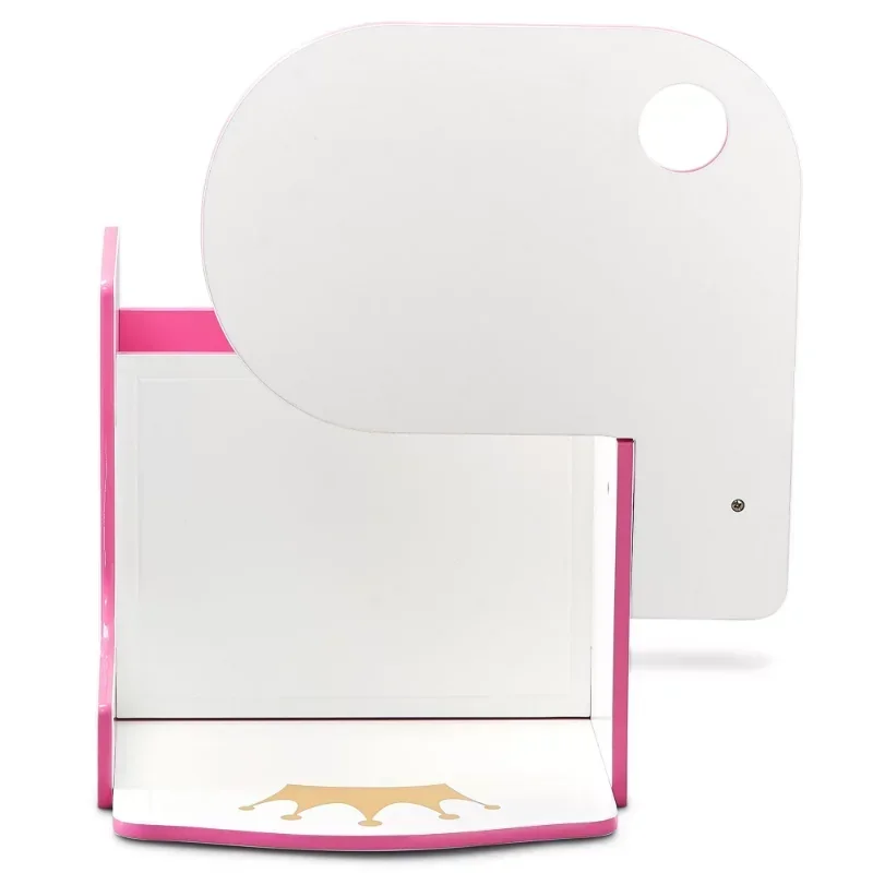 Delta Children Princess Crown 작업 의자 책상(보관함 포함), Greenguard Gold 인증 학교 책상 및 의자