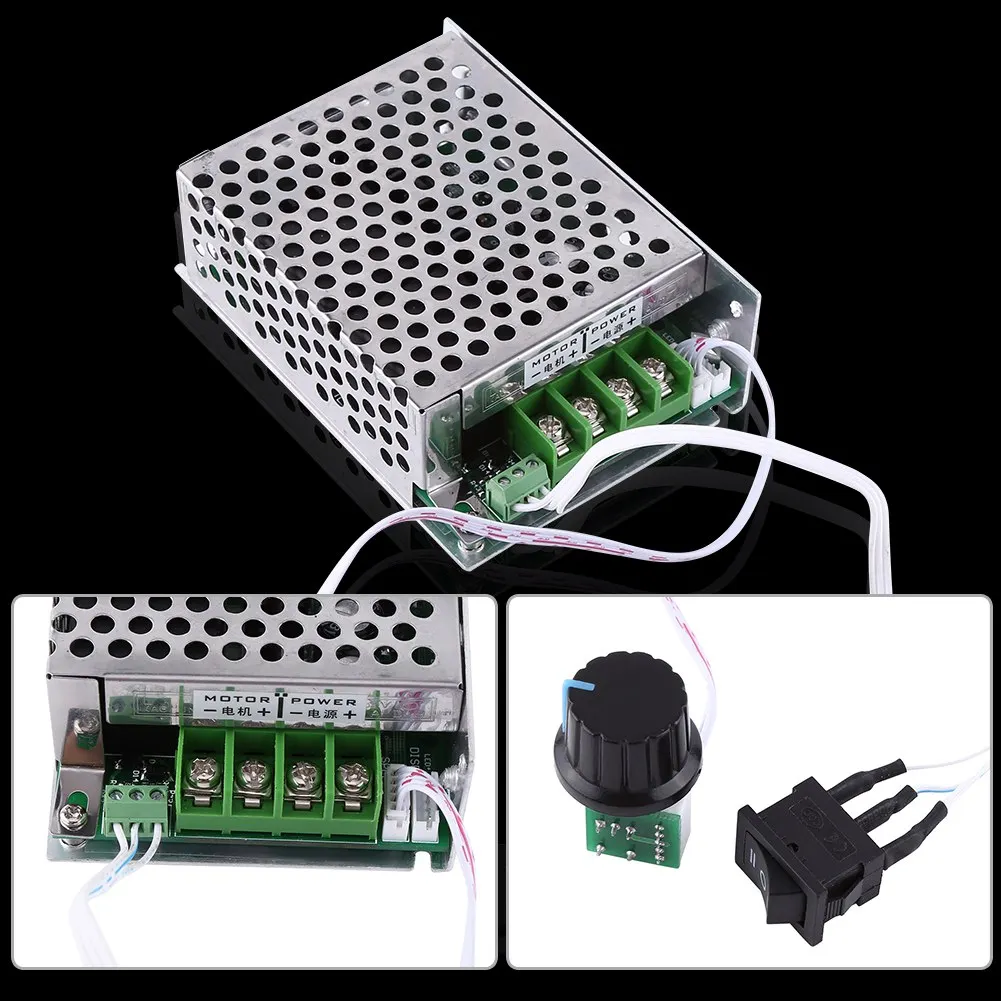 Motor Governor 10V‑50V 40A  Motor Speed Controller Governor Reversing Direction  PWM Controller Motor Speed Controller