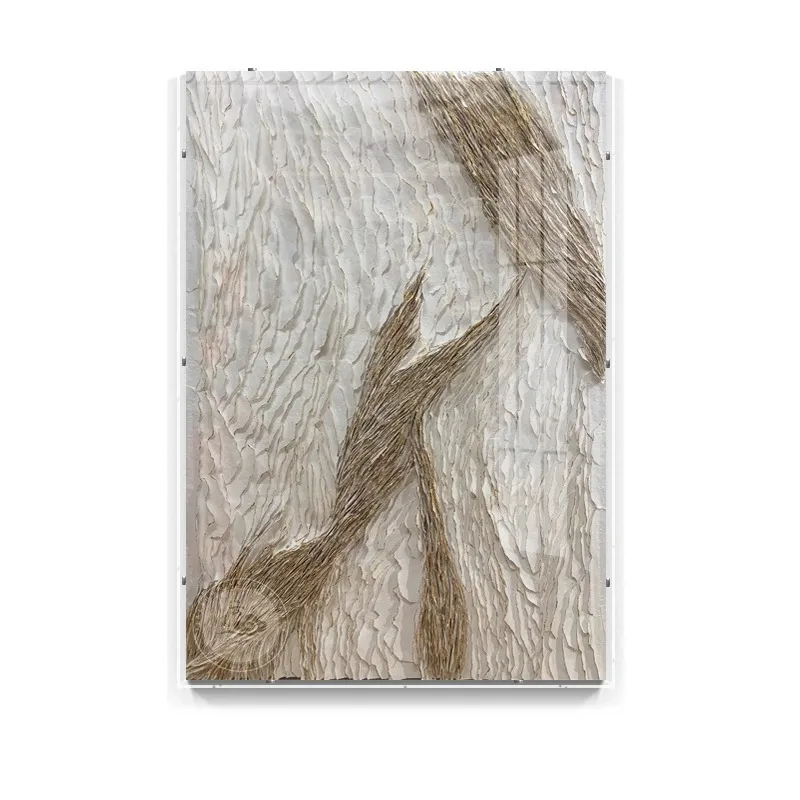 Living room three-dimensional physical installation acrylic cover entrance designer  paintings, abstract office model room