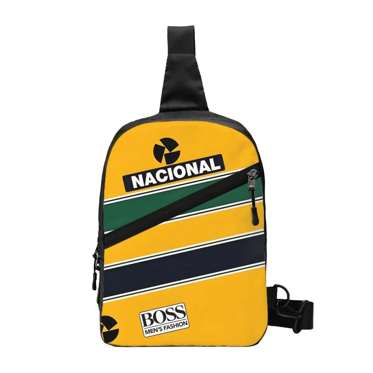 

Custom Ayrton Sennas Sling Bag Men Fashion Shoulder Crossbody Chest Backpack Cycling Camping Daypack