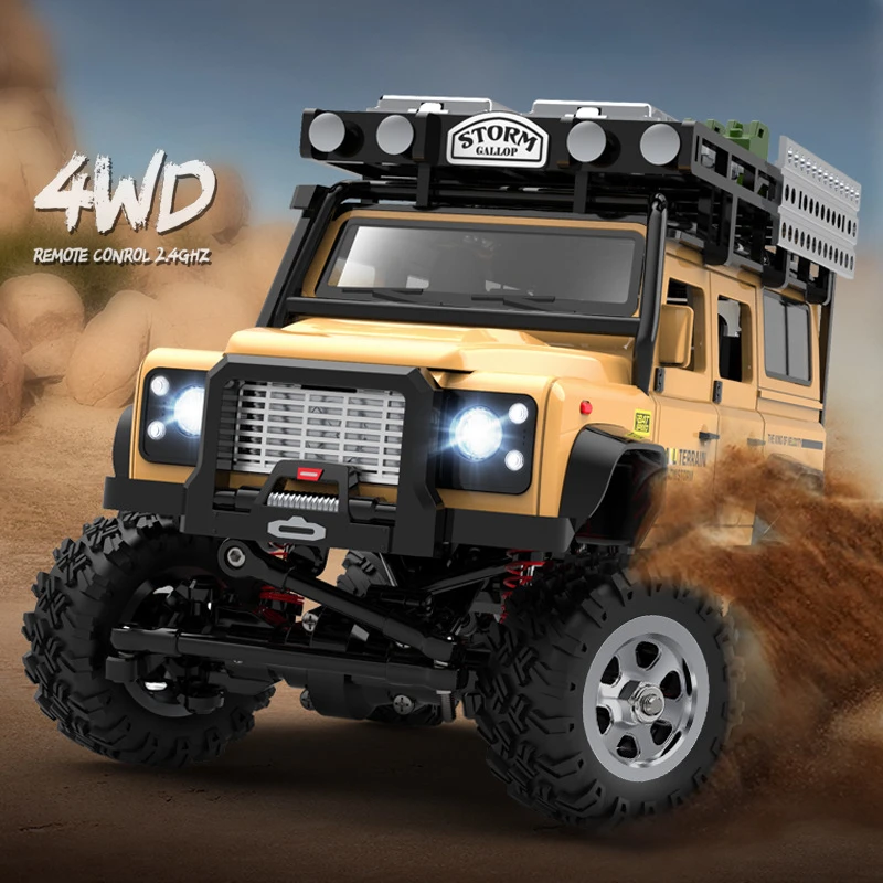 

1/28 2.4G 4WD Remote Control Off-Road Vehicle Alloy Metal Car Climbing CarRC Car Electric Truck with Light RTR Toy SG 2801