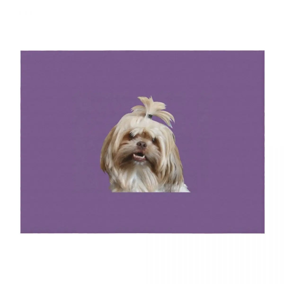 

Cute Shih Tzu Throw Blanket Sofa decorative Tourist Flannel Fabric Blankets