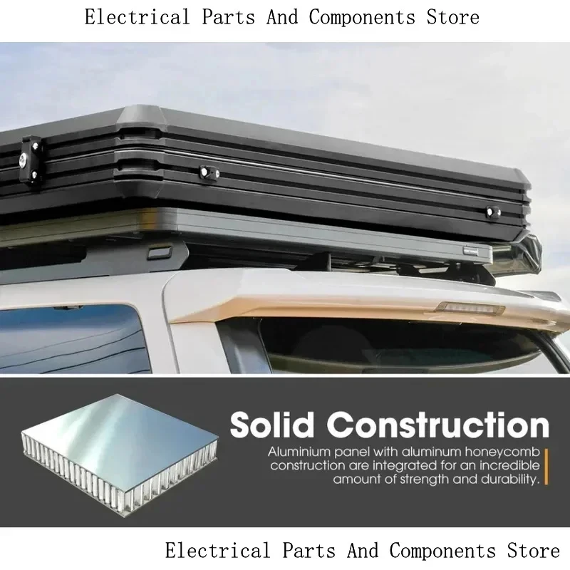 SAN HIMA Off Road 4X4 Suv Universal Carbide Roof Tent 1-3 People Carrying 180W Panel