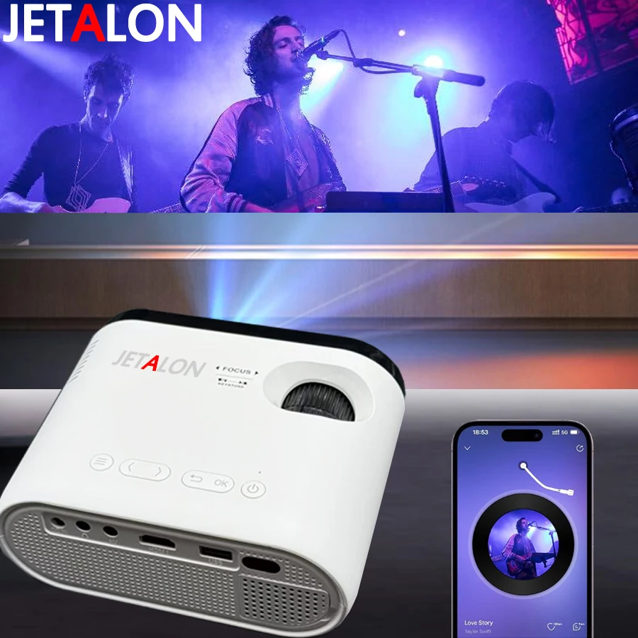 

Theater Projector Short Throw Full Hd Android OS Windows TV Stick Wifi Portable Projector HIFI HDMI BT USB Mini Projector 1080p