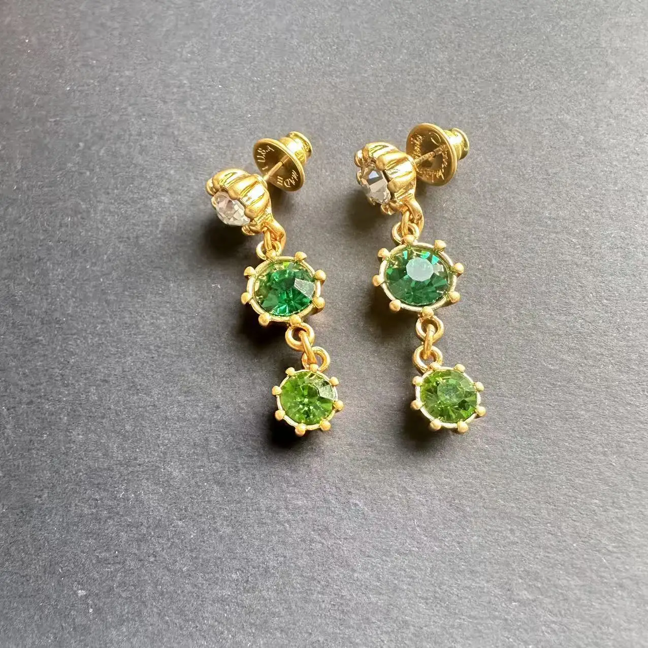 Os Handmade Fashion Jewelry Minimalist Crystal Chandelier Waterdrop Stud Earrings for Women Party