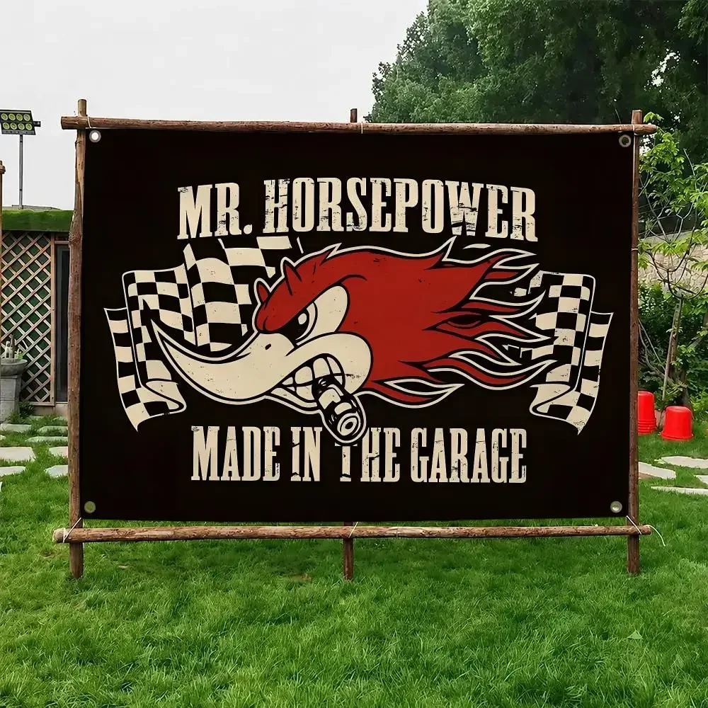 Mr H-Horsepower C-Clay Smith Cams Flags Custom Wall Hanging Background Art Banner For Bedroom Home Living Room Outdoor Decor