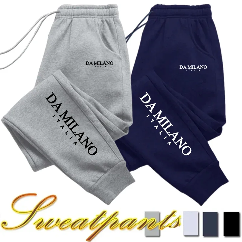 

2025 мужские спортивные штаны для бега с принтом, повседневные брюки для бега на открытом воздухе, тренажерный зал, фитнес, спортивные штаны для бега, модные мужские брюки высокого качества