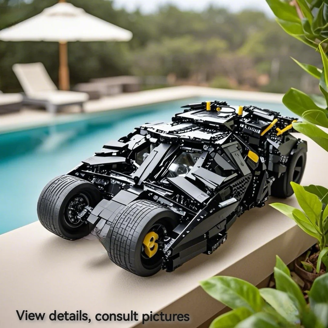 

2049 PCS Tumbler Black Sports Car Compatible 76139 76240 76023 83663 Building Blocks Bricks Toy Birthday Christmas Gift
