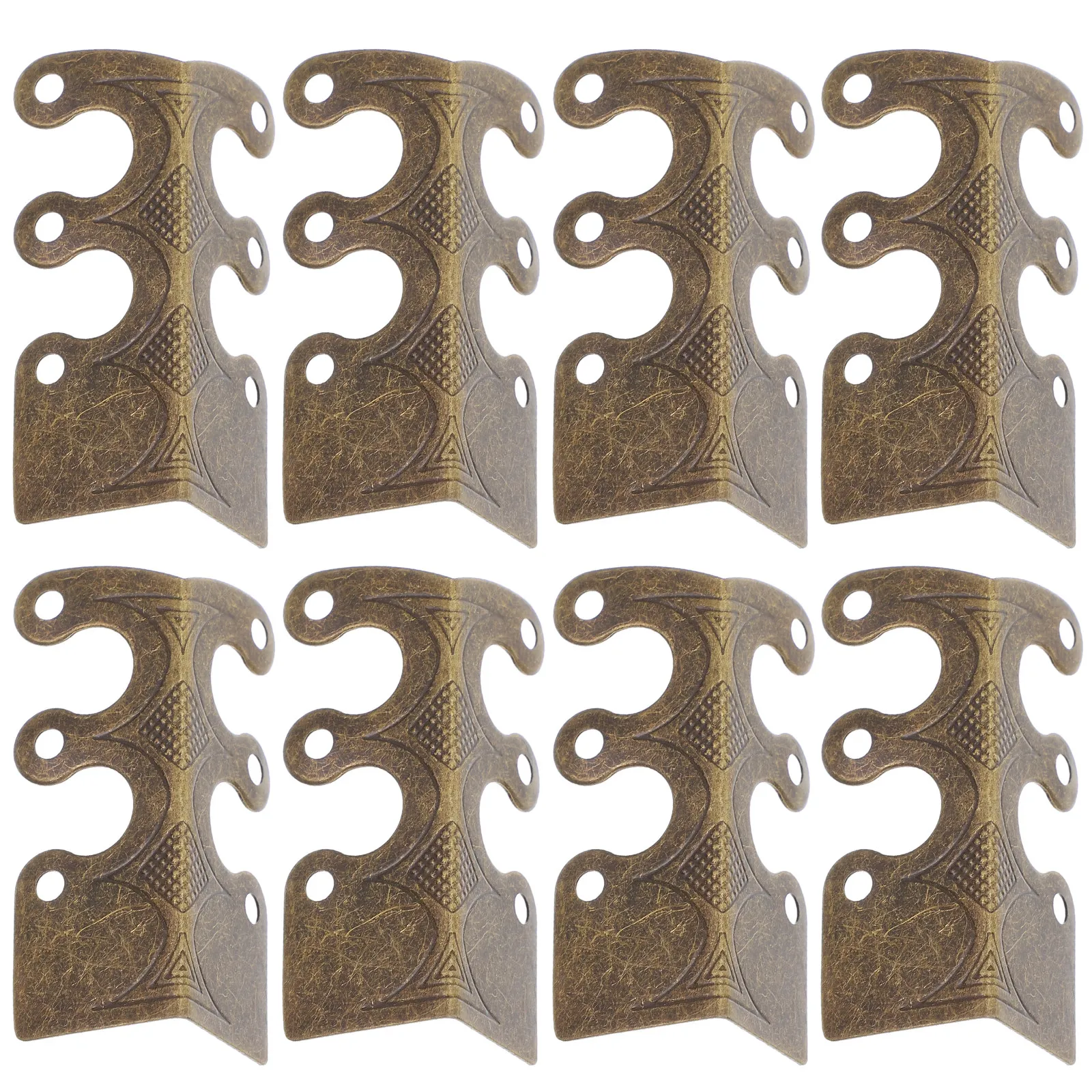 1Set Iron Corner Protectors with Elegant Lace Design Vintage Decorative Edge Guards for Jewelry Boxes Wooden Gift Cases