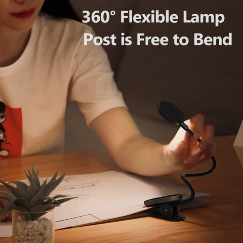 Baseus Mini Clip Lamp - Компактная настольная лампа с креплением — внешний вид товара