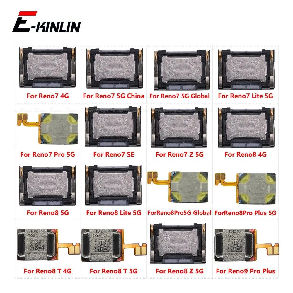 Built-in Earphone Earpiece Top Ear Speaker Flex Cable For OPPO Reno7 Reno8 Reno9 Lite Pro Plus SE Z T 4G 5G Replace Parts