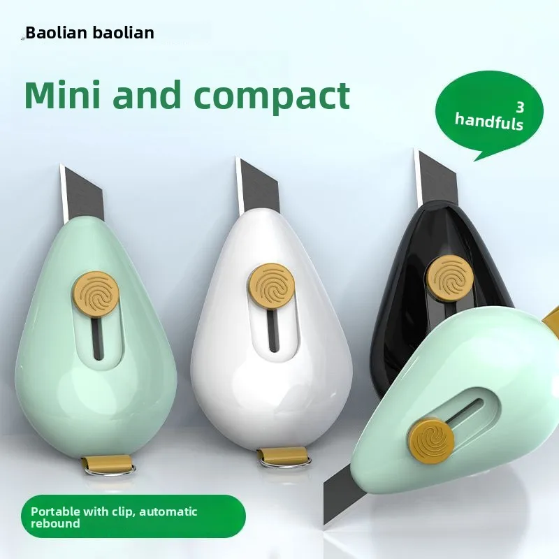 

1Pcs Utility Knife Box Cutter Portable Express Package Removal Knife Mini Cute Stationery Folding Knife Paper Cutter Cutting