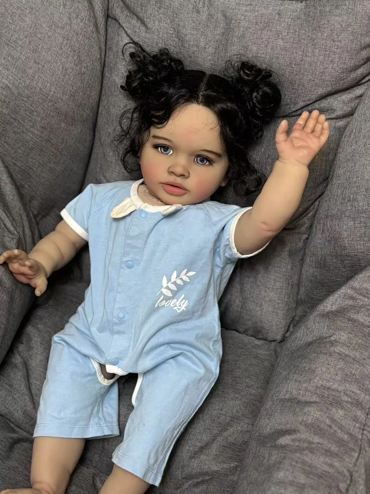 EGO Customized Limited Supply 68cm Reborn Baby Pippa With Hand-Rooted Hair Already Finished Doll Christmas Gift