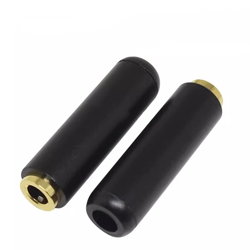 2pcs 3.5mm Audio Female Jack 3.5mm 4Poles Stereo Socket Gold Plated Wire Connector Earphone DIY