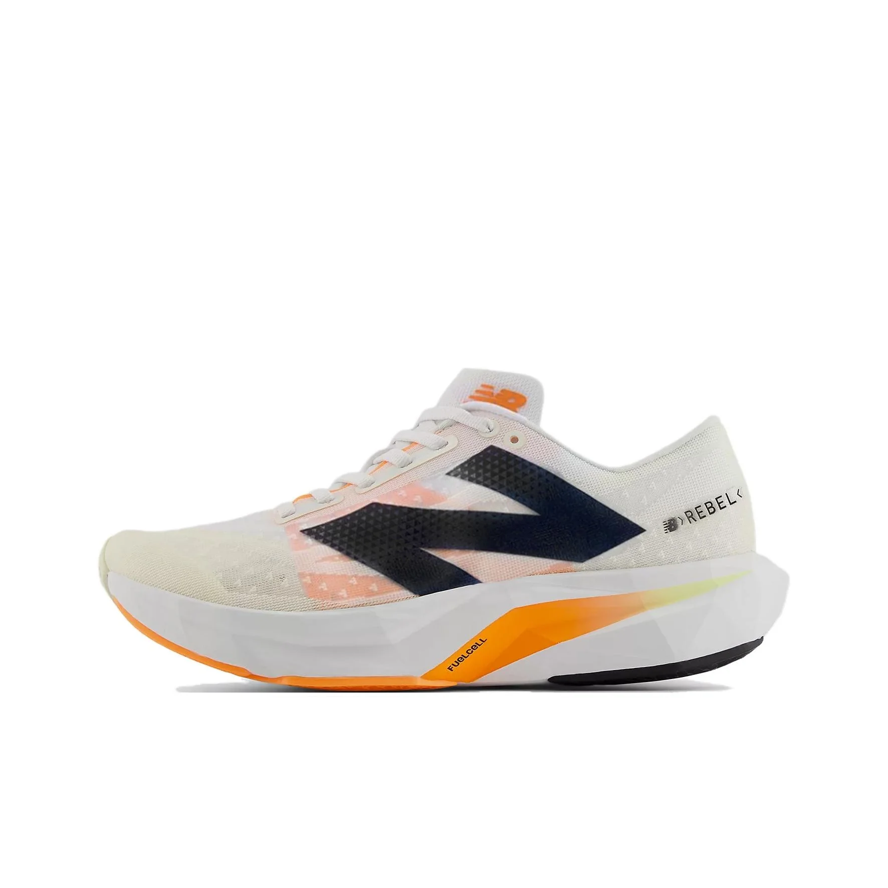 New Balance Rebel V4 Running Shoes Women's Low Top White/Orange/Black WFCXCN4