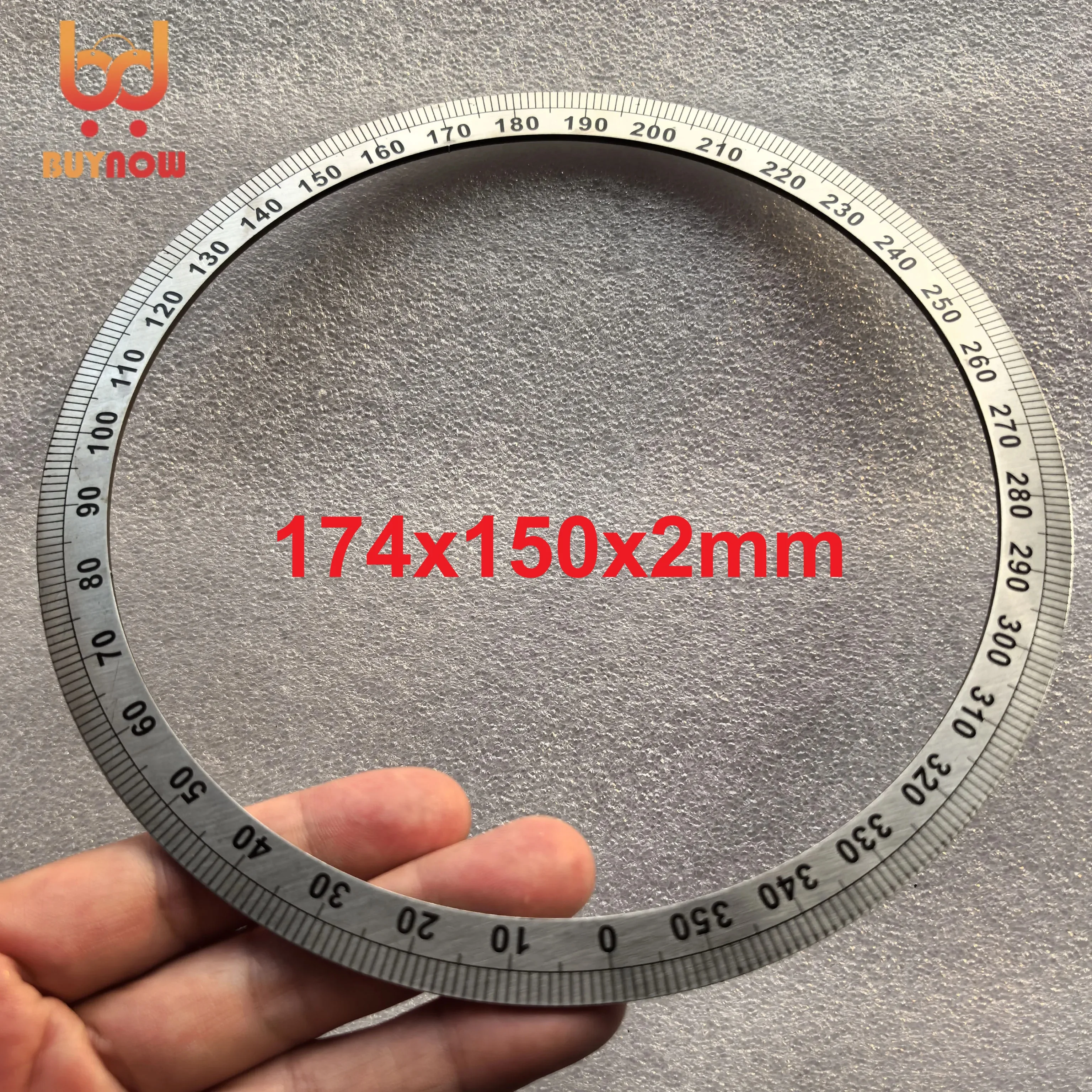 

Механический круговой циферблат 174x150x2 мм, внешний диаметр 174 мм, вращение на 360 градусов