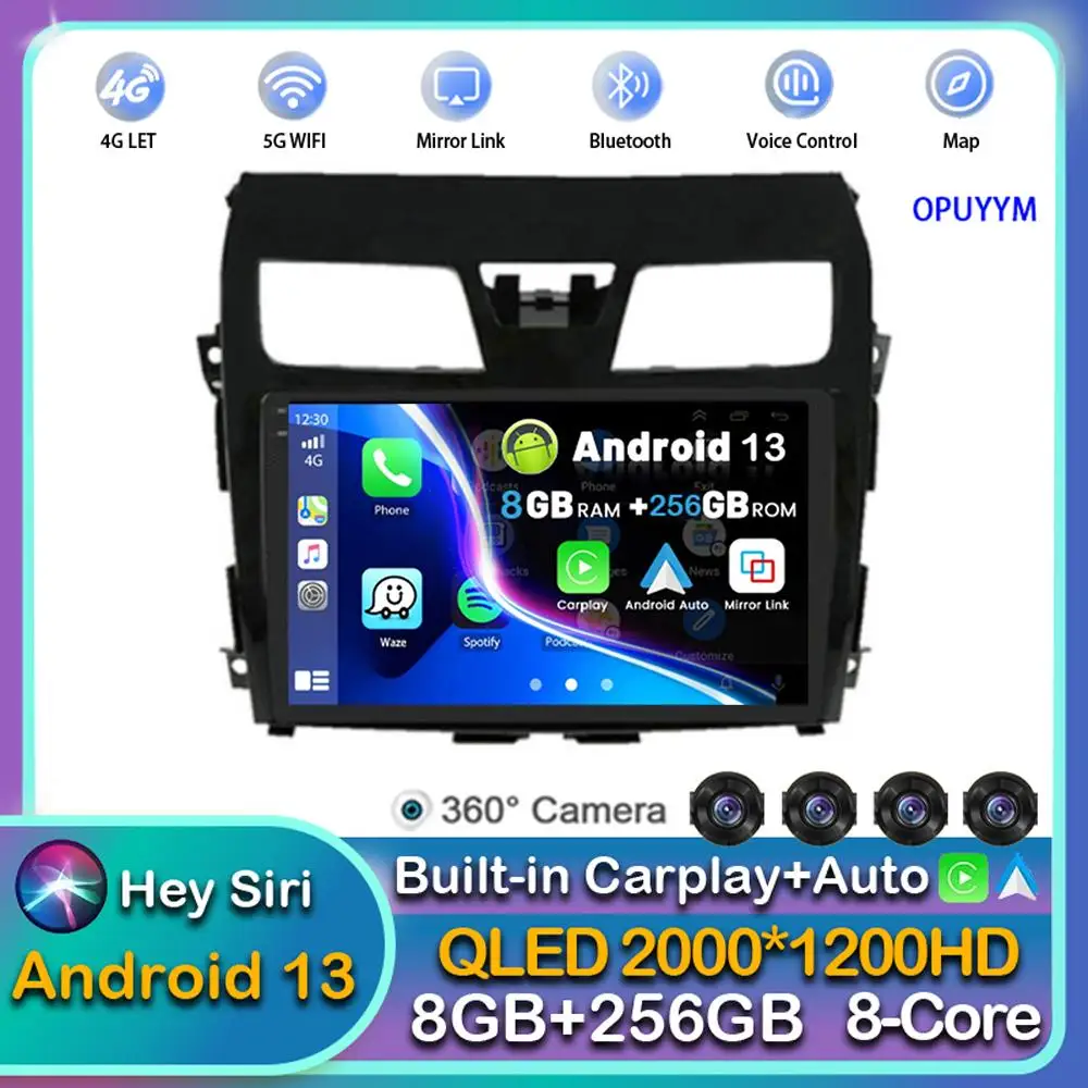 

Android 13 Carplay Auto WIFI Car Radio For Nissan Teana Altima 2013 2014 2015 Multimedia GPS Player Stereo Audio 2din Head Unit