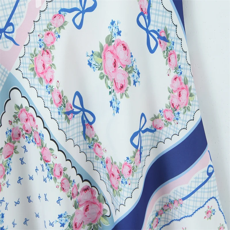 2026 Spring New Arrival Fashion Trendy Sexy Sexy Print Satin Mini Spaghetti Strap Dress