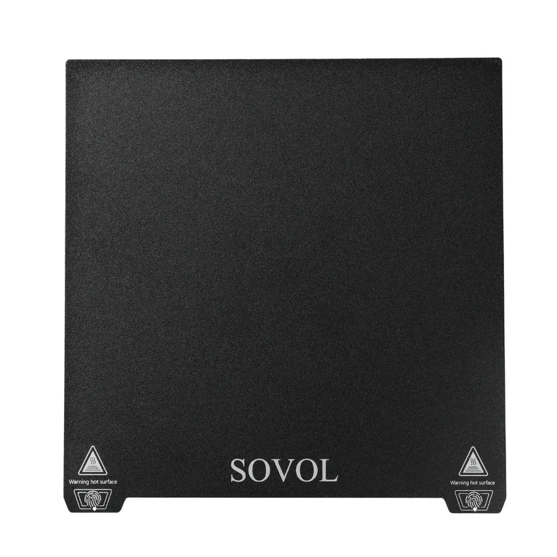Comgrow T500 Sovol SV06PLUS ACE SV08 PEI Print Plate Kit for 3D Printers Flexible Building Plate with Double Usage New Condition