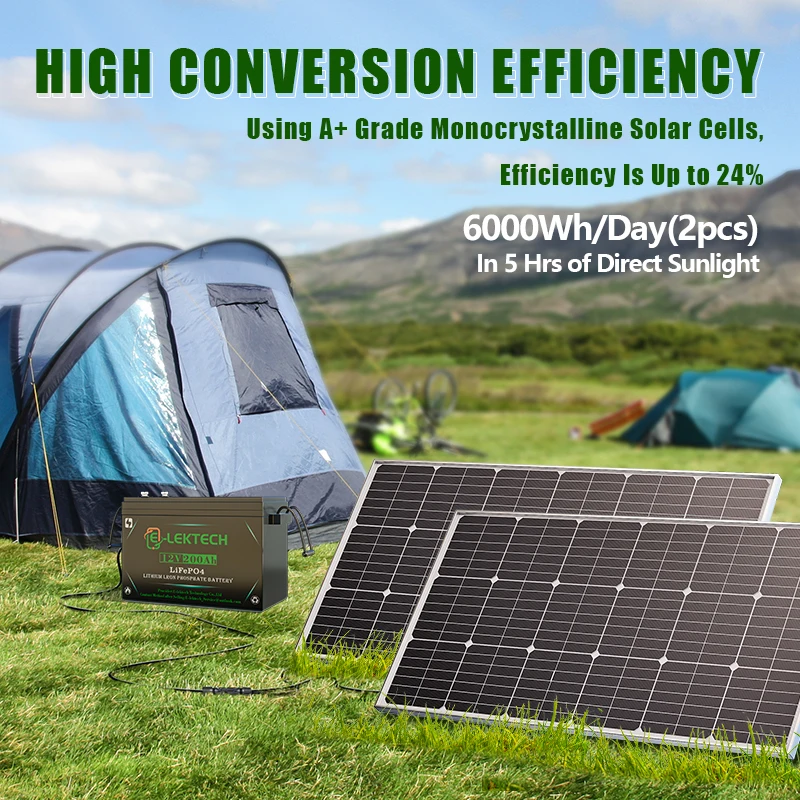 3000W/6000W Solar Panel Kit 100A PWM Controller PV Wire Home Roof Solar Power Charging System