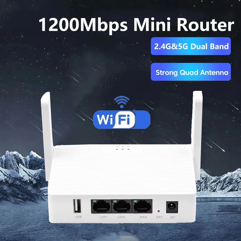 

Wi-Fi-маршрутизатор 1200 Мбит/с, двухдиапазонный Wi-Fi повторитель 2,4/5 ГГц, удлинитель, усилитель сигнала, точка доступа к сети большого радиуса действия для дома