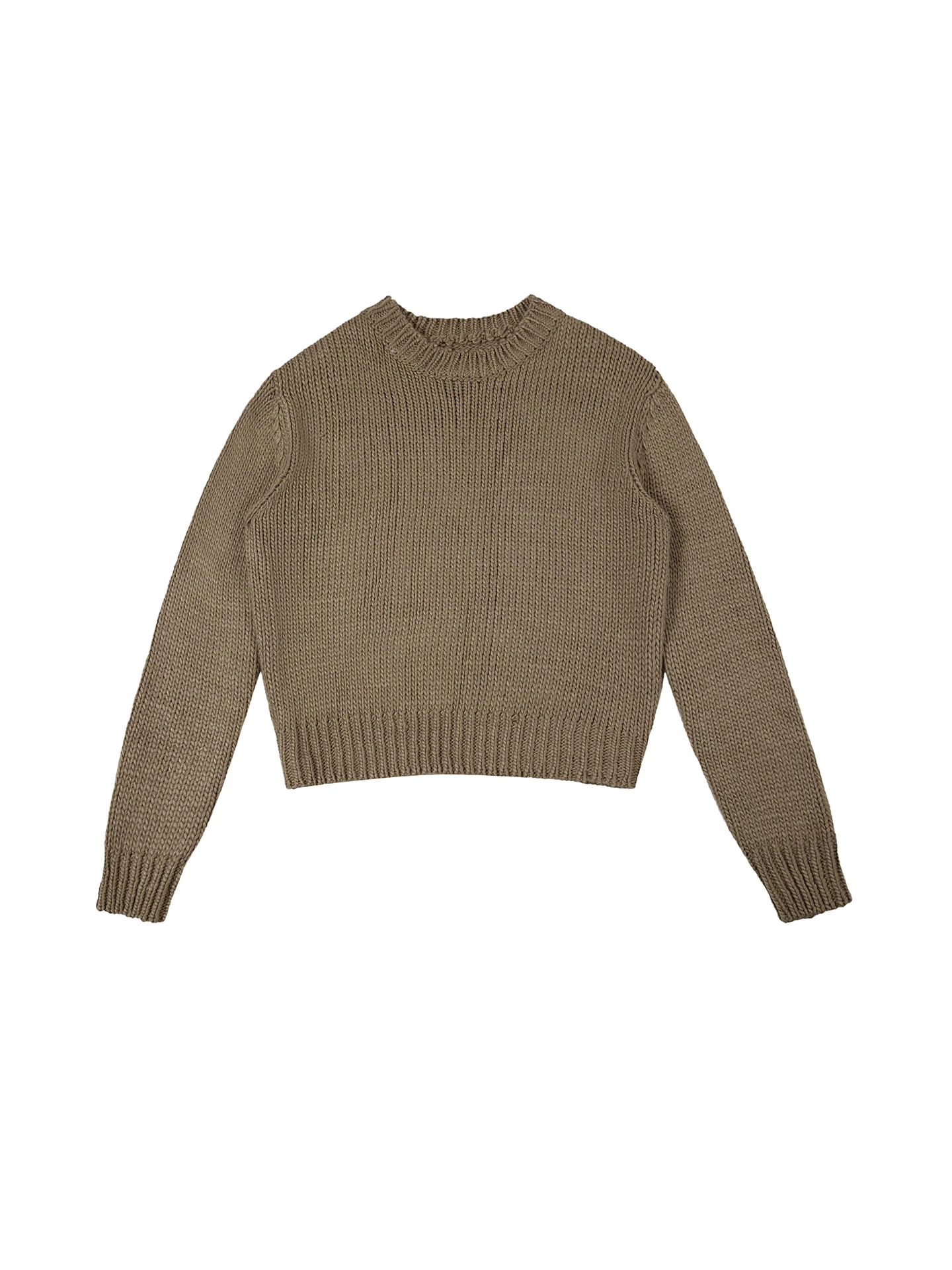 

American Retro Color Simple Overhead Knitted Sweater Autumn Winter Casual Lazy Sle Couple ort round Ne Sweater