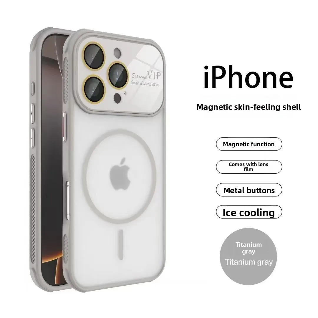 Shockproof Full Lens Protection Magnetic Phone Case for IPhone 17 Air 16 Pro Max 15 14 13 for Magsafe Wireless Charging Cover