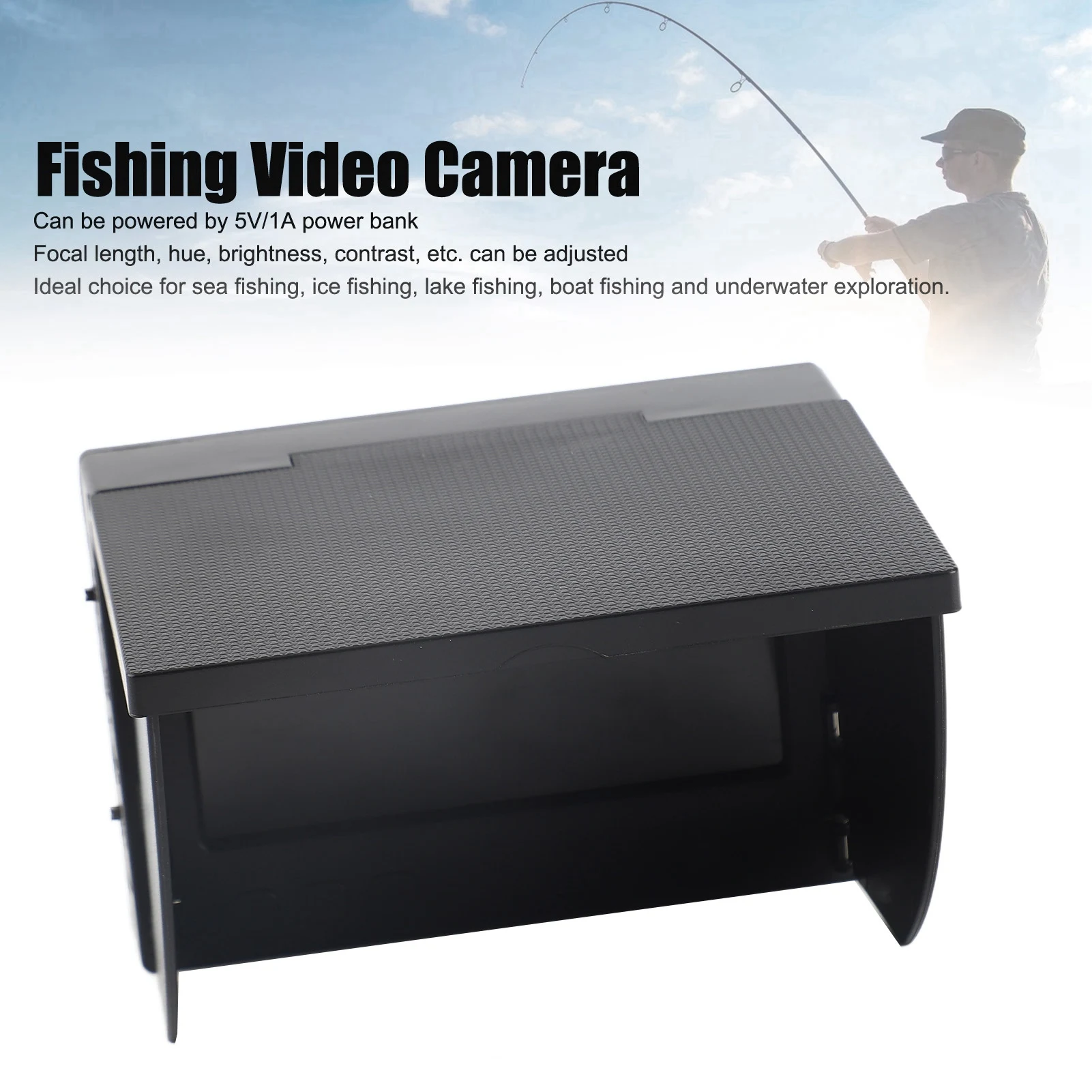 

Underwater Fishing Camera Kit with 4.3in LCD Monitor IP67 Deep Water Resistant for Sea Ice Lake Boat Fishing