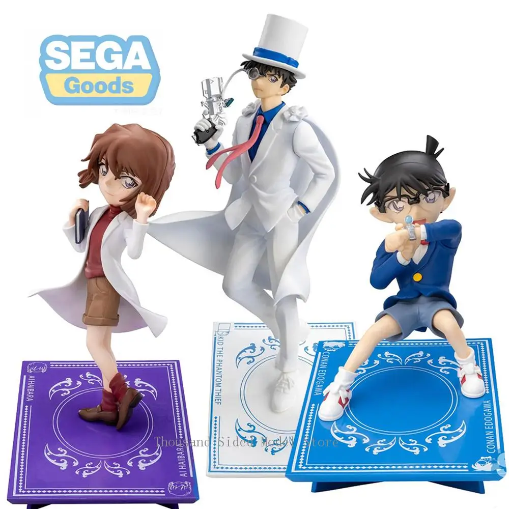 

In Stock Original SEGA Luminasta Detective Conan Conan Edogawa Kuroba Kaito Haibara Ai Hattori Heiji Anime Figure PVC Model Toys