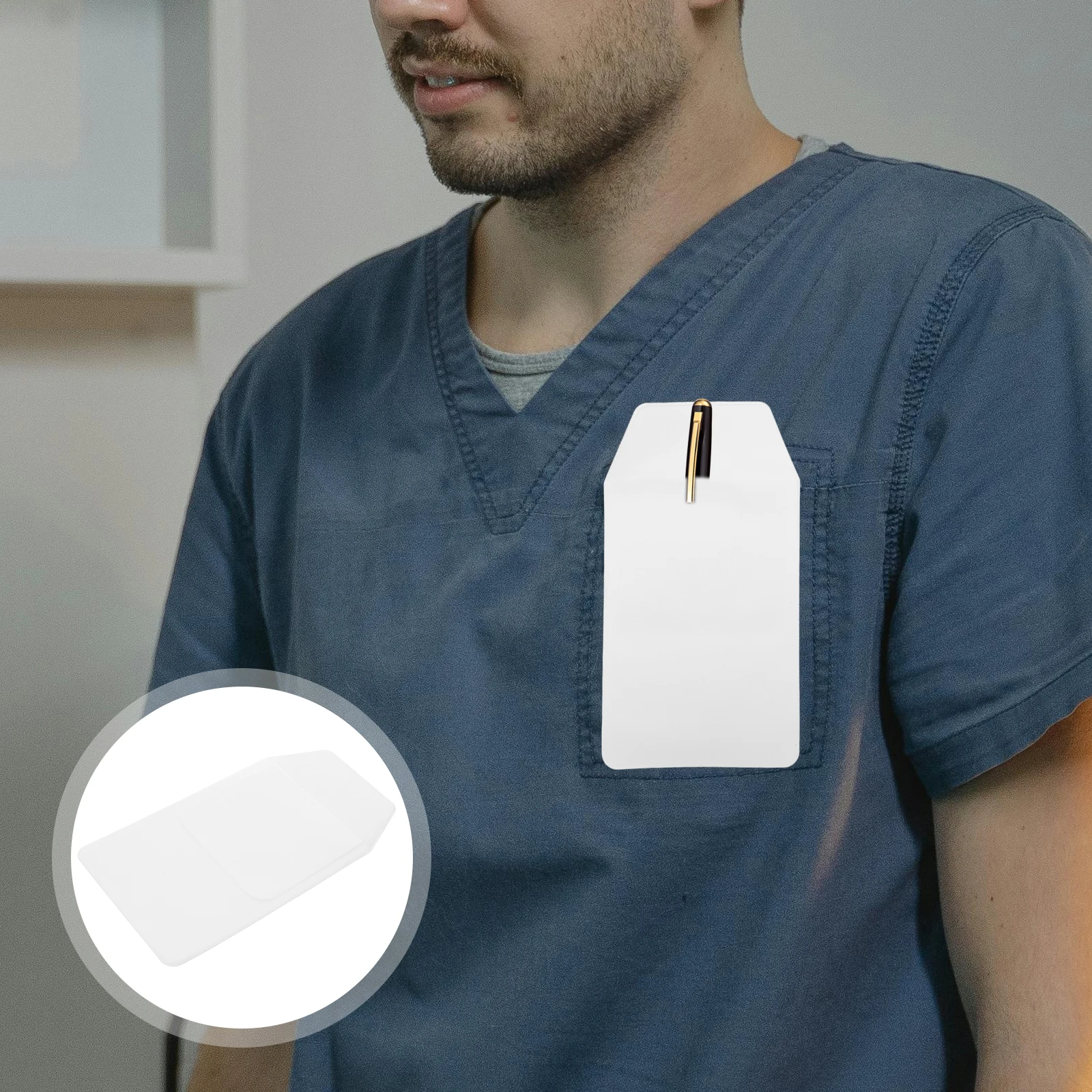 

5 PCS Pen Holder Pouch Commercial Nurse Pocket Organizer Bag Protector Pencil Office Protectors Compartments