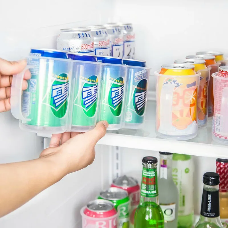 Drink Dispenser for Fridge,Supermarket Beverage Organizer Soda Can Pusher,Beer Pop Can Water Bottle Storage for Kitchen Pantry