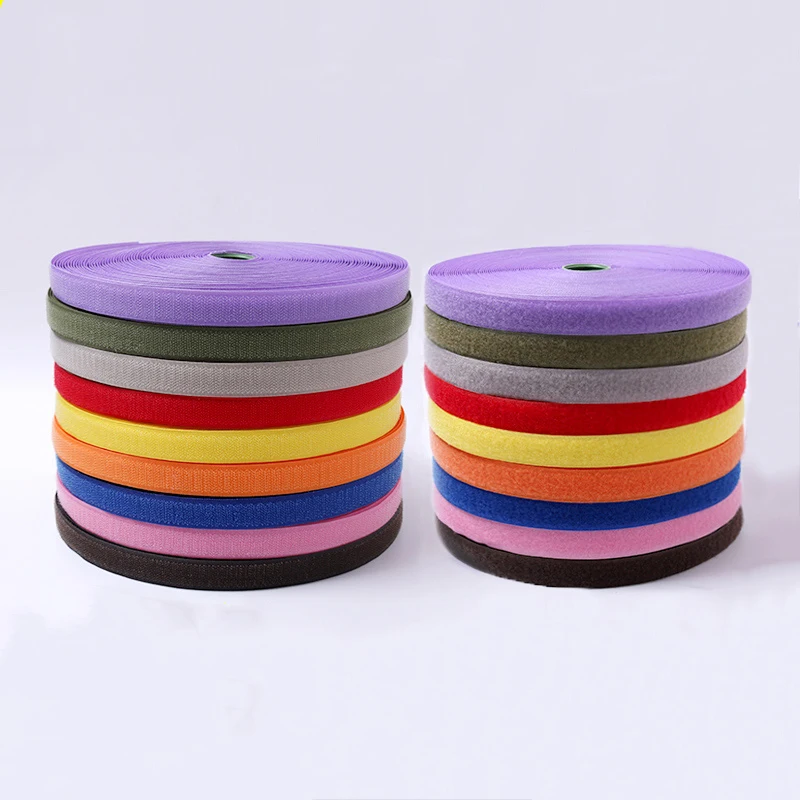 4CM/1Meters/Pairs Colorful Fastener Tape Nylon No Adhesive Buckle Cable Ties DIY Handcraft Sew Hook Loop Clothes Bag Accessories