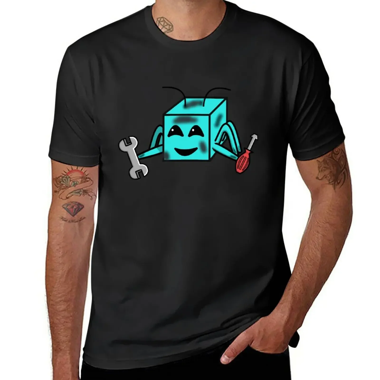 New Mechanic Cube Ant T-Shirt heavyweights man clothes plus size clothes new edition mens big and tall t shirts