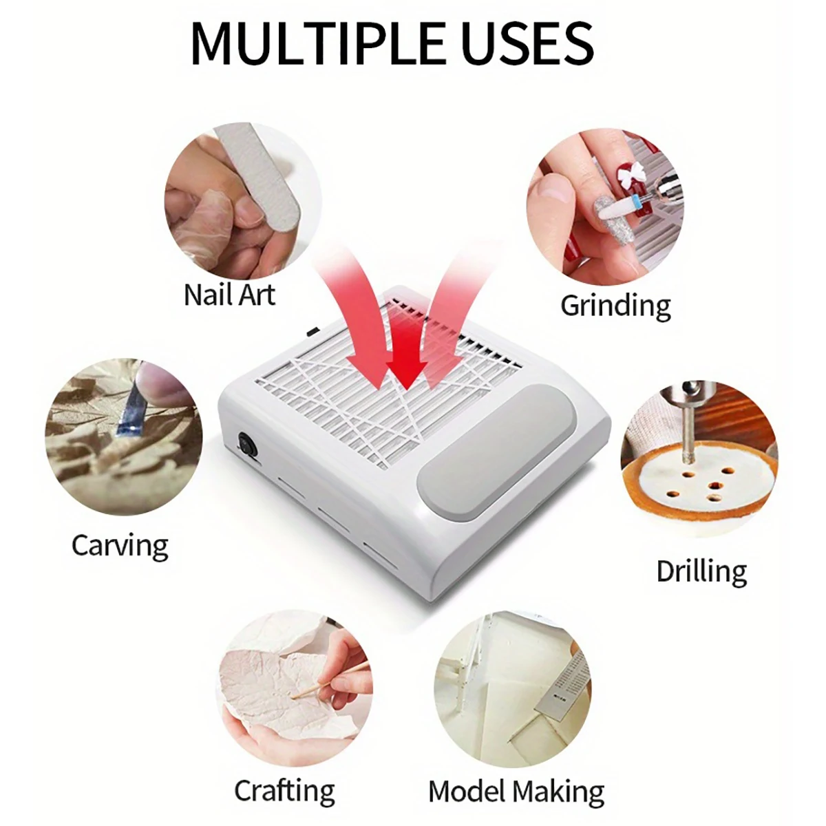 مسمار مجمع الغبار أدوات آلة أظافر قوة قوية مسمار مكنسة كهربائية مع إزالة مرشح مسمار النازع مروحة مسمار أداة فنية