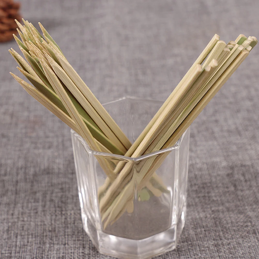 

100Pcs Barbecue Skewers Natural Wood Grill Sticks Reusable for Bbq Kabobs Roasting Cooking Outdoor Grilling Grilling Skewers