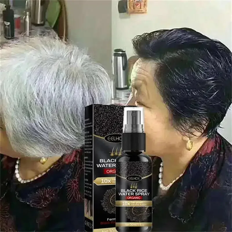 

Gray White Hair Treatment Serum Liquid White To Black Pure Natural Color Repair Anti Loss Hair Nourishing Products for Men Women