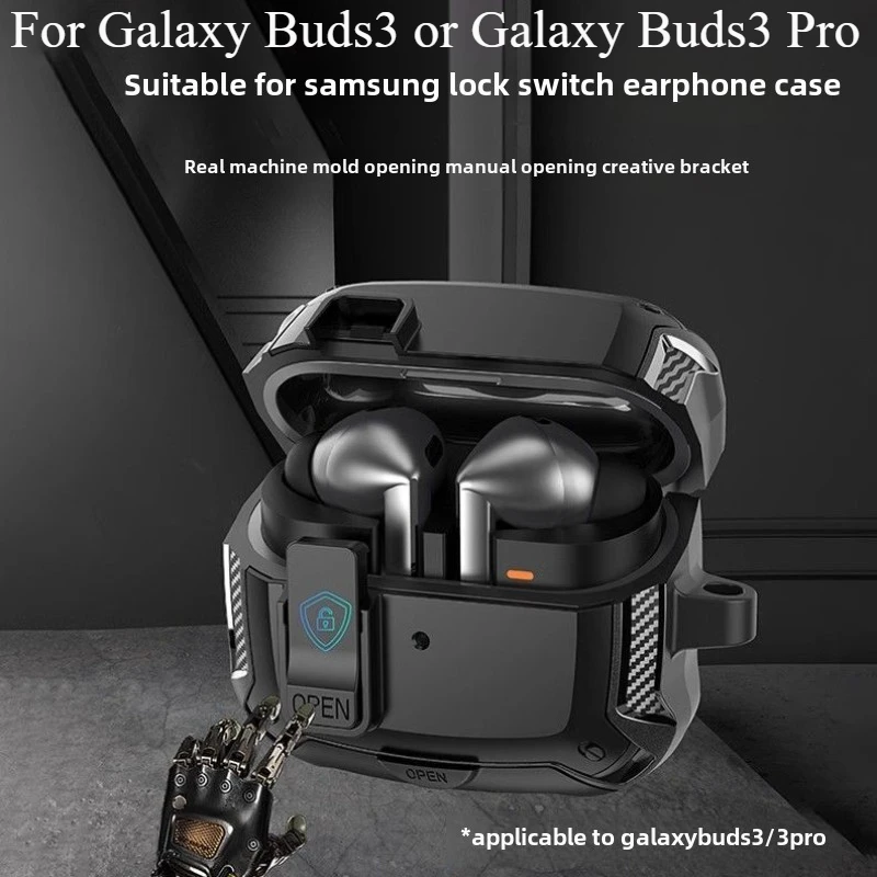 New For 2024 Buds3 Pro Case  Switch Earphone Multifunctional Protective Case With Bracket Case For Samsung Galaxy Buds3 Funda