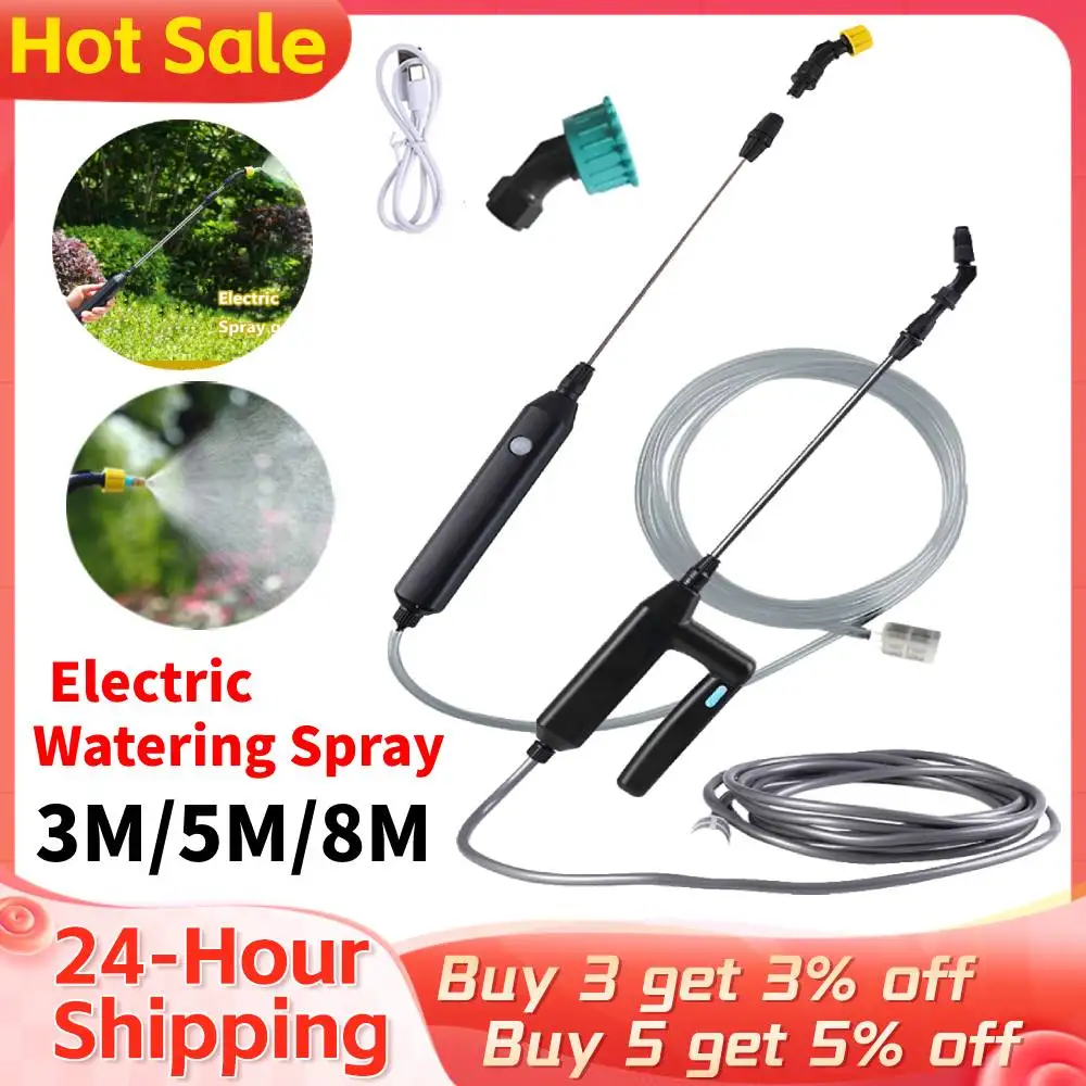 Electric Sprayer Gun Garden Automatic Atomization USB Plant Sprayer Bottle High Pressure Sprinkler Watering Garden Irrigation