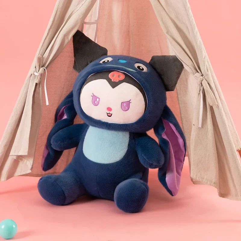 Sanrio Kuromi-Colgante de llave de juguete transformable en Stitch, muñeca de estilo princesa curativa, Linda muñeca suave, regalo de Anime para niña, nuevo