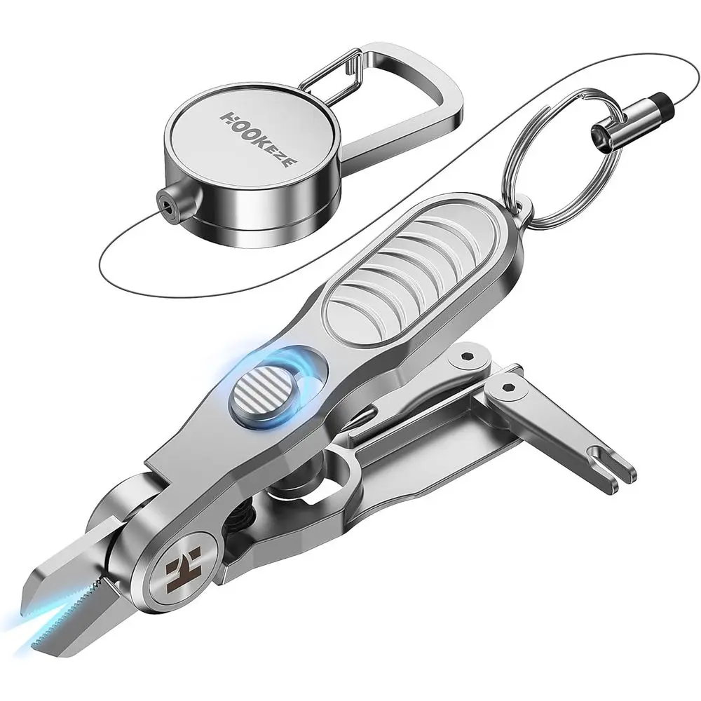 

Выдвижной нож для обрезки лески и инструмент для завязывания узлов с плетеными ножницами из нержавеющей стали для моно- и флюорокарбоновых лесок