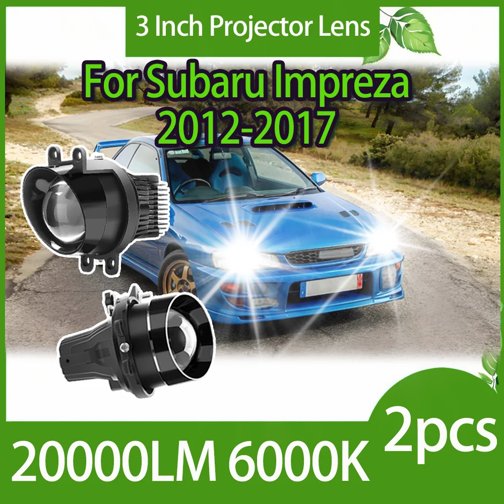 

2PCS 3 inch 6000K White Car Fog Light LED Projector Lenses 90W 20000LM Fog Lamp For Subaru Impreza 2012 2013 2014 2015 2016 2017