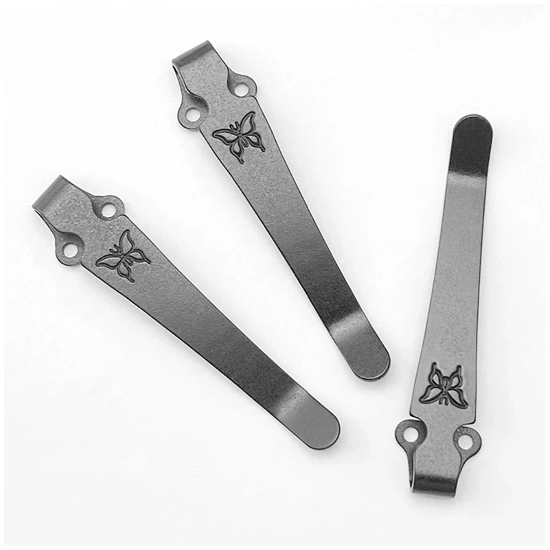 Imagem -02 - Material de Liga de Titânio Faca Bolso Clipe Braçadeira Traseira para Benchmade Griptillian Bugout 535 940 Mini-grip Emerson Protech zt Peças