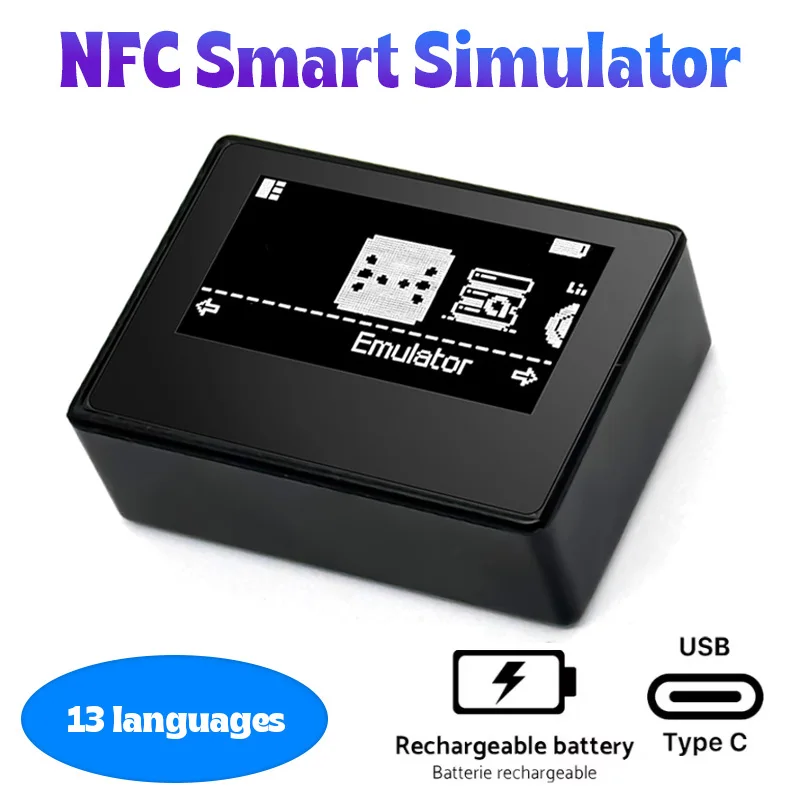NFC Emulator Simulator Ersatz Bluetooth-Kompatibel Spiel Emulator Zubehör für Switch/Switch2 NS Wii U 3DS IC/NTAG