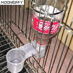 Kunststoff Haustier Vogel Trinker Feeder Wasser Flasche Tasse Katze Huhn Taube Papagei Hamster Doppel Düse Wasser Guide Für Familie Garten