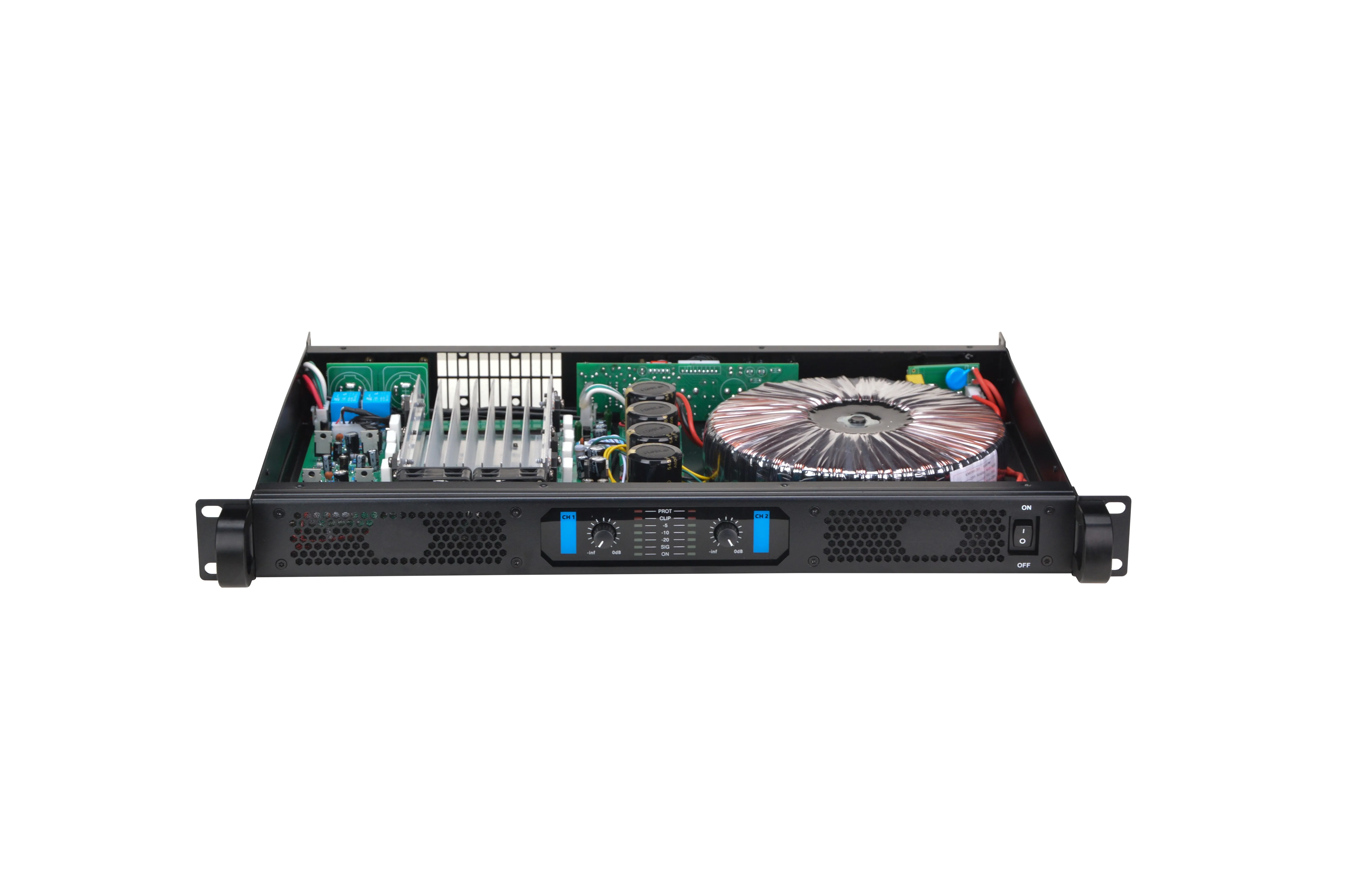Stereo Easy To Install Class A 1U Dual-channel Subwoofer Amplifier Space-saving Suitable For ChurchesATV&UTV