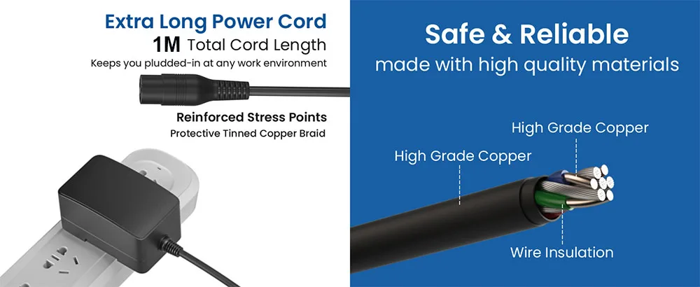 Charger for Razor Mx350 Motorcycle Dirt Replacement Razor E300 E200 E175 E100, Dirt Quad 4 Wheeler, Pocket Mod, Sports Mode