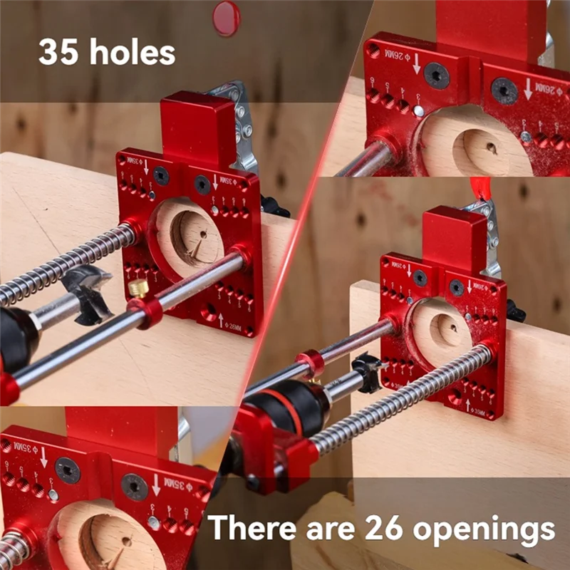

M12K-35Mm Hinge Hole Locator For Hand Drill Fixing Bracket Handheld Electric Drill Holder Bench