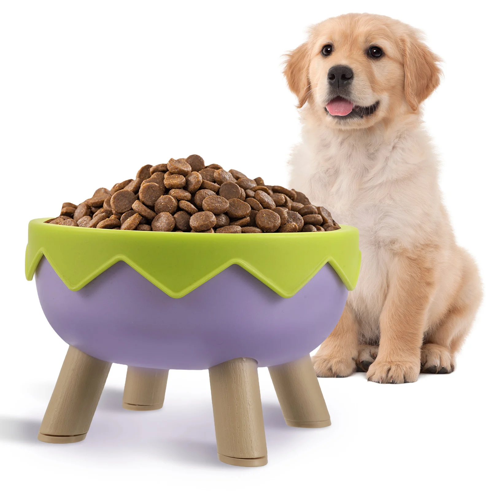 

Pet Elevated Bowls: 15° Angled Cat Dog Food Water Dishes Non-Slip Raised Feeder For Small Pets Kitten Puppy Hamster