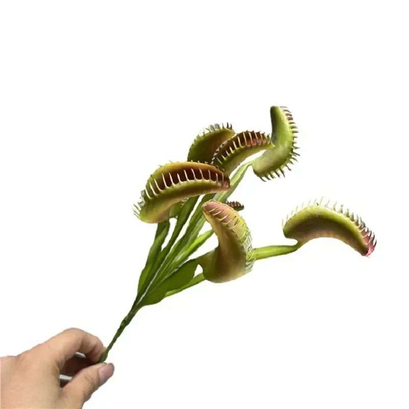 Simulation Venus Flytrap Plastic Plants Fake Flower Restaurant Decoration Artificial Man-eating Grass Green Plant Fake Flowers